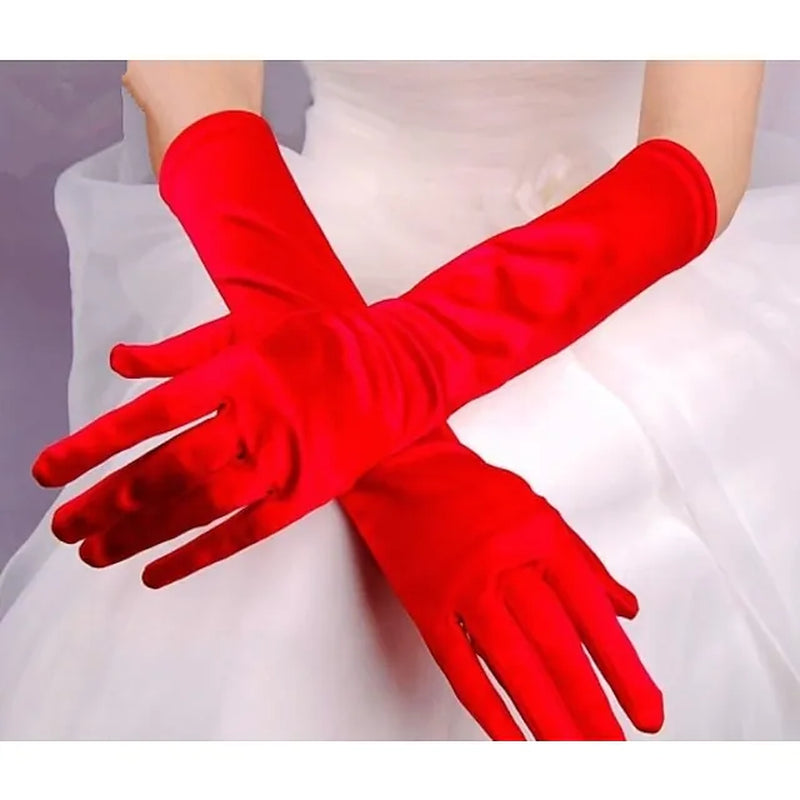 Terylene Elbow Length Glove Simple / Gloves with Solid Wedding / Party Glove