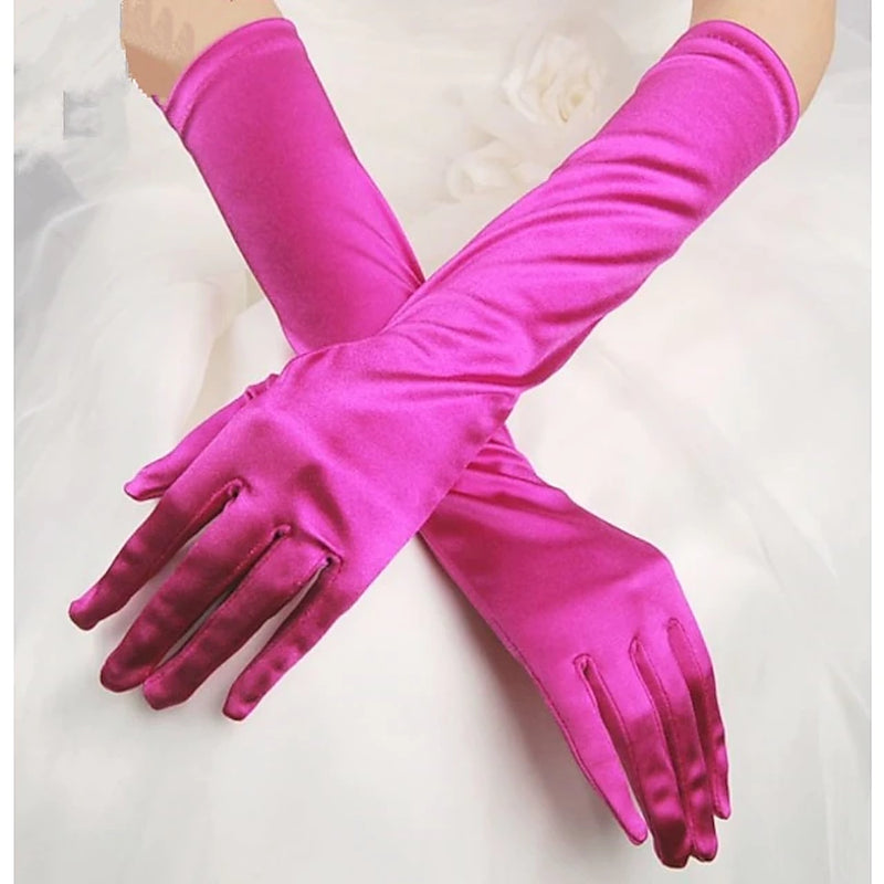 Terylene Elbow Length Glove Simple / Gloves with Solid Wedding / Party Glove