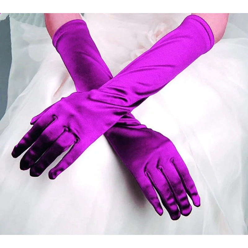 Terylene Elbow Length Glove Simple / Gloves with Solid Wedding / Party Glove