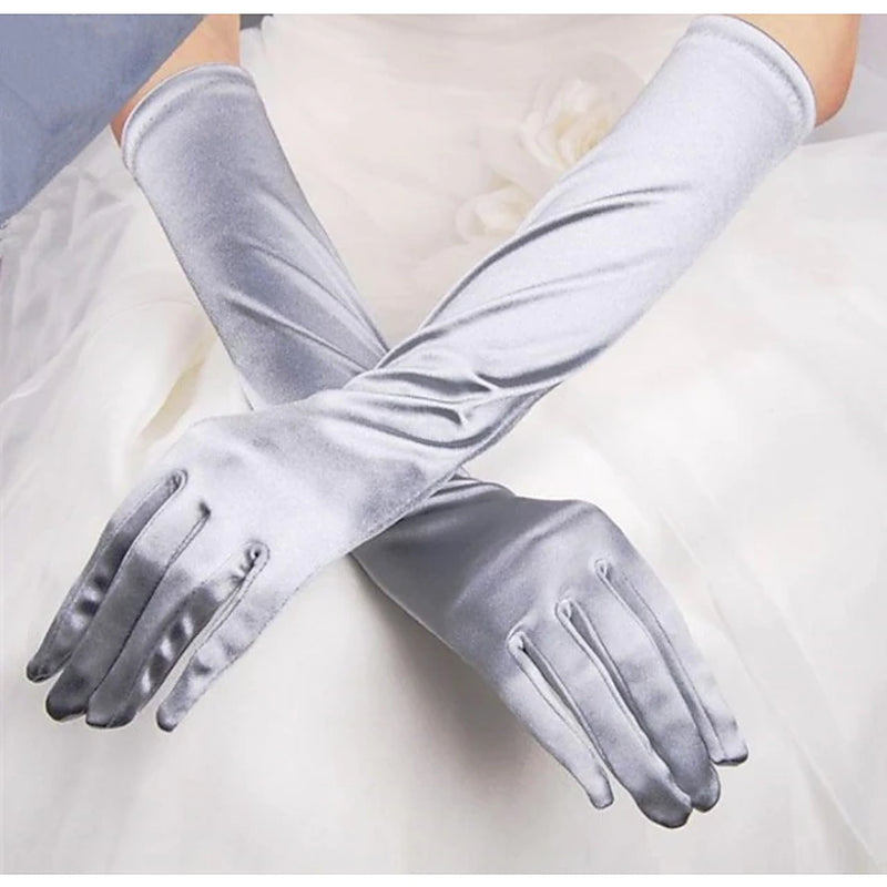 Terylene Elbow Length Glove Simple / Gloves with Solid Wedding / Party Glove