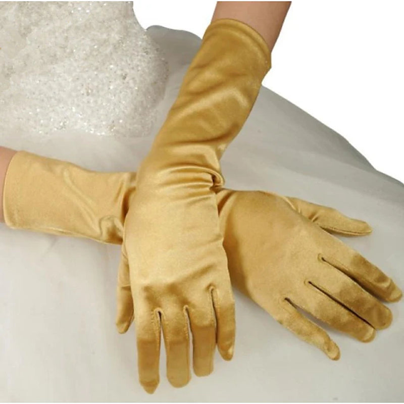 Terylene Elbow Length Glove Simple / Gloves with Solid Wedding / Party Glove